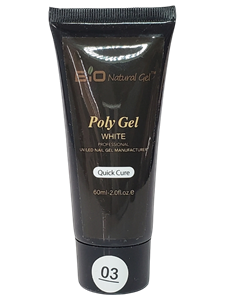 Picture of Bio natural gel Poly gel white - 60 ml